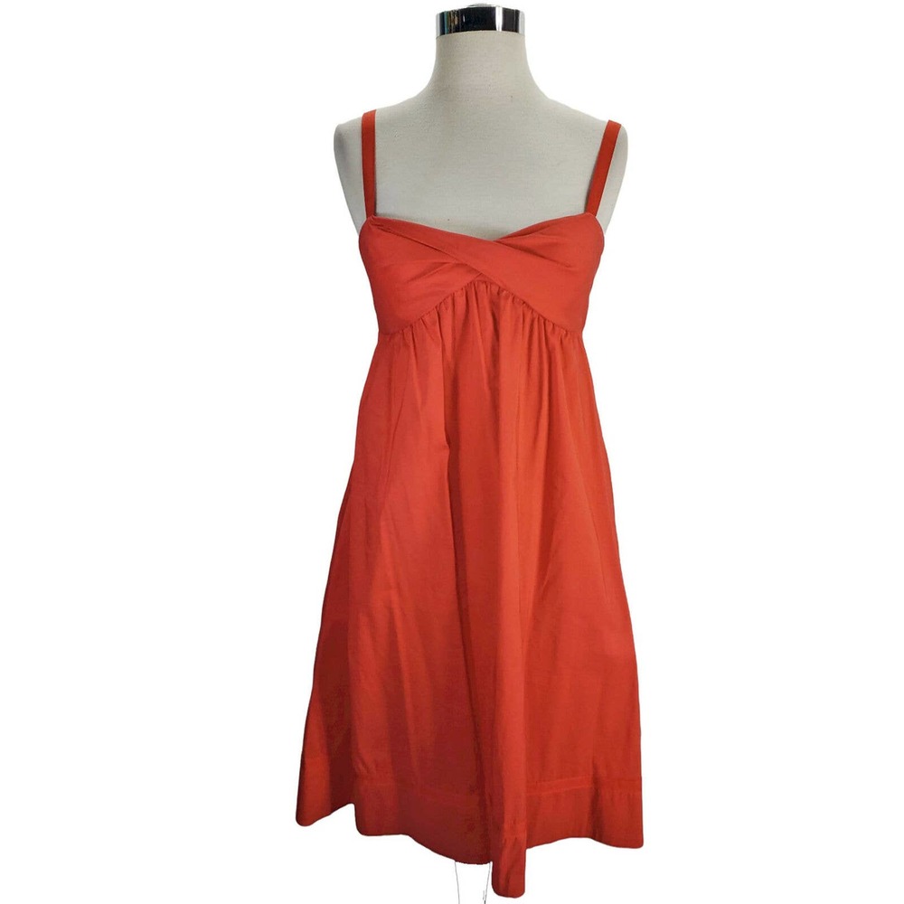 Diane von Furstenberg Paprika Empire waist fit & flare dress w/pockets, 0